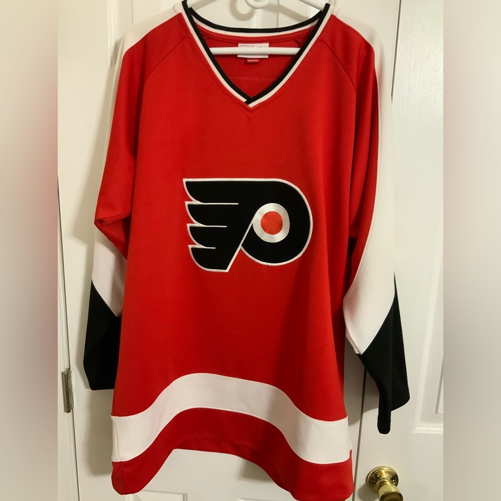 Mitchell And Ness Authentic Philadelphia Flyers 1974-75 Bill Barber Jersey,
